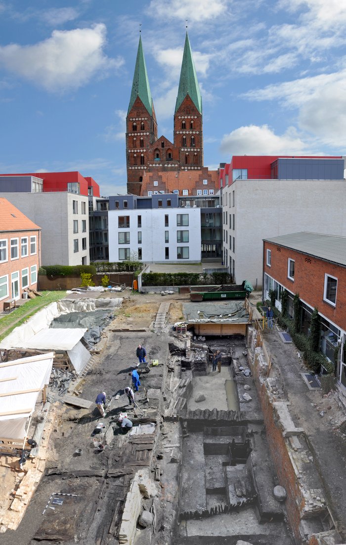Archäologische Ausgrabungen im Gründungsviertel der Hansestadt Lübeck.